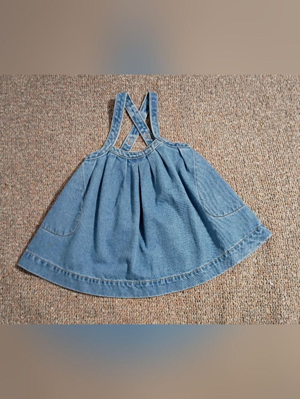 The Simple Folk Denim Pinafore 3/4Y NWOT